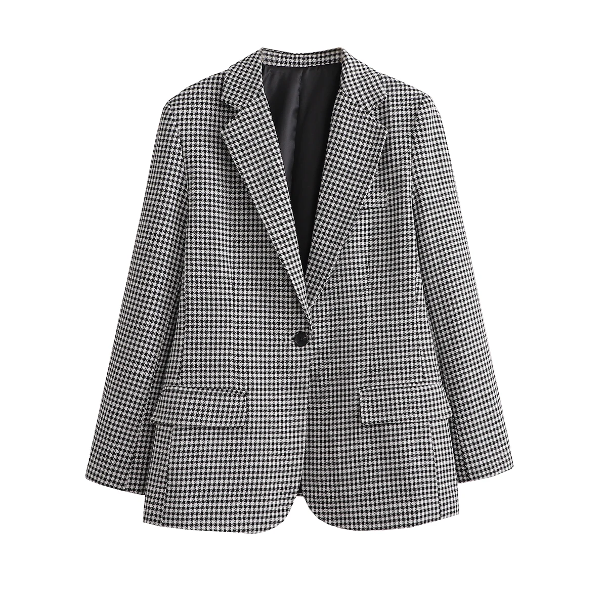 

Black White Straight Check Women's Suit With Skirt Mini Plaid Blazers Shorts Matching Set Korean Style Two Piece Set New In Chic