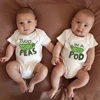 Two Peas In a Pod Funny Cute Baby Boys Girls Clothes Twin Onesies Cartoon Kawaii Harajuku Cotton Newborn Bodysuits Free Shipping 2