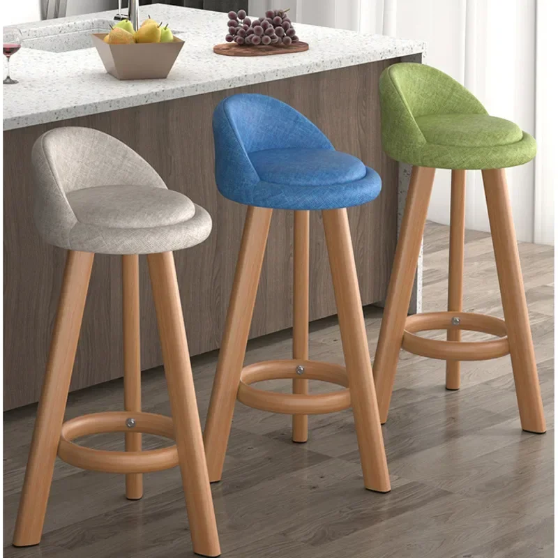 

Modern Minimalist Bar Stool Stable Load-bearing Kitchen Craft Chairs Contemporary Counter Height Chairs Sleek Dining Stools