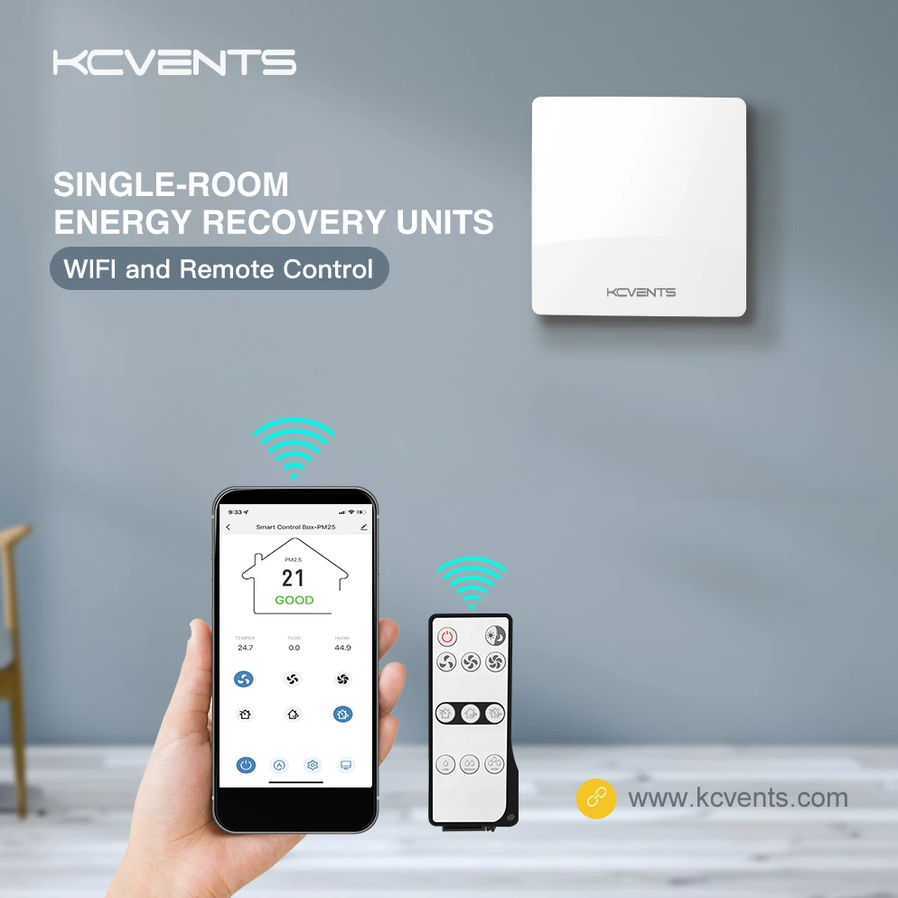 Single Room Wall Mounted Recuperator Heat Recovery Ventilator Fresh Air Fan  VT501 For Home Ventilation - AliExpress