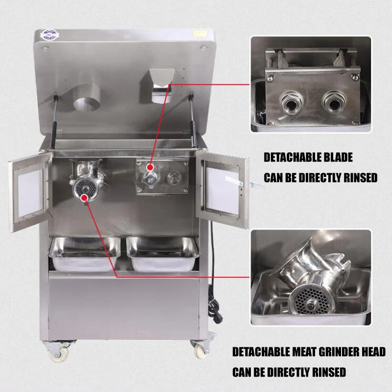 110V 220V Electric Meat Grinder For Pork Lamb Beef Fish Chicken Shrimp 4
