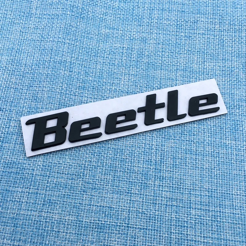 1X 3D Metal Sticker Beetle Emblem Badge Chrome Black Red Letter Decal For Volkswagen  VW Beetle Rear Trunk Decor Accessories|Car Stickers| - AliExpress