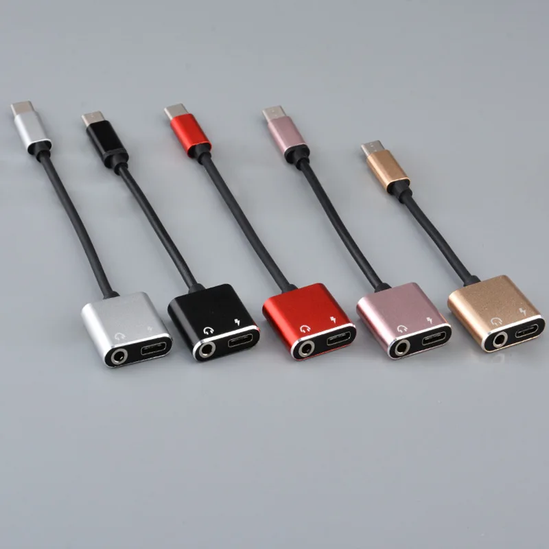 

Type-C To 3.5mm AUX Headphones Adapter for Huawei Mate 20 P30 Pro Xiaomi Mi 8 9 SE Type C To 3.5 Jack Earphone Audio Cable