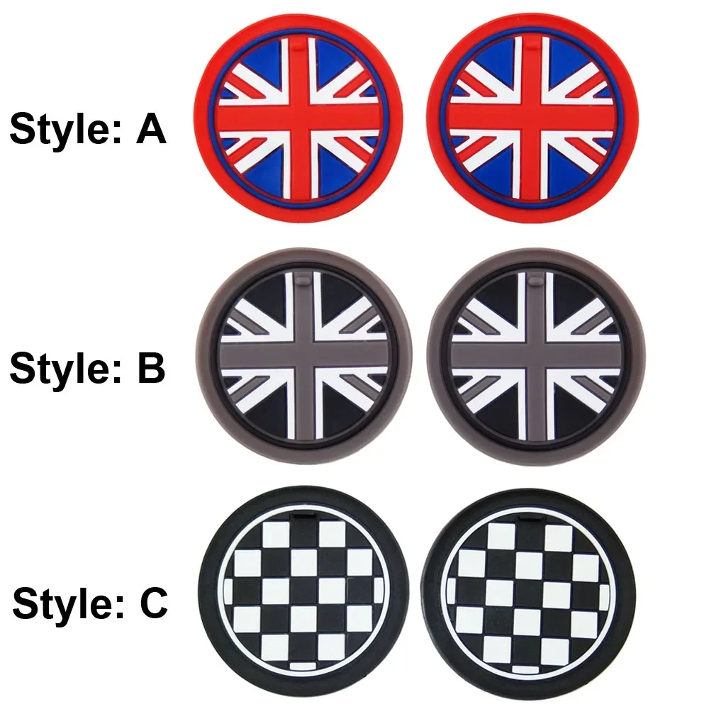 Anti-Slip Cup Mat 70mm 1Pcs for Mini Countryman R60 WRC John Cooper Works LCI Cup Holder Mat Shockproof Silica Gel Pad