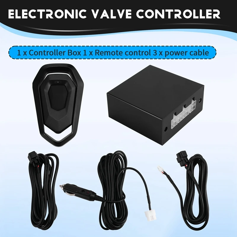 Universal Electronic Valve Controller For Various Engine Exhaust Pipes With Remote Control Car Accessories