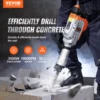 VEVOR Demolition Jack Hammer 1500W/2200W/3500W Jack Hammer Concrete Breaker Heavy Duty Electric Jack Hammer 2/4pcs Chisel 2