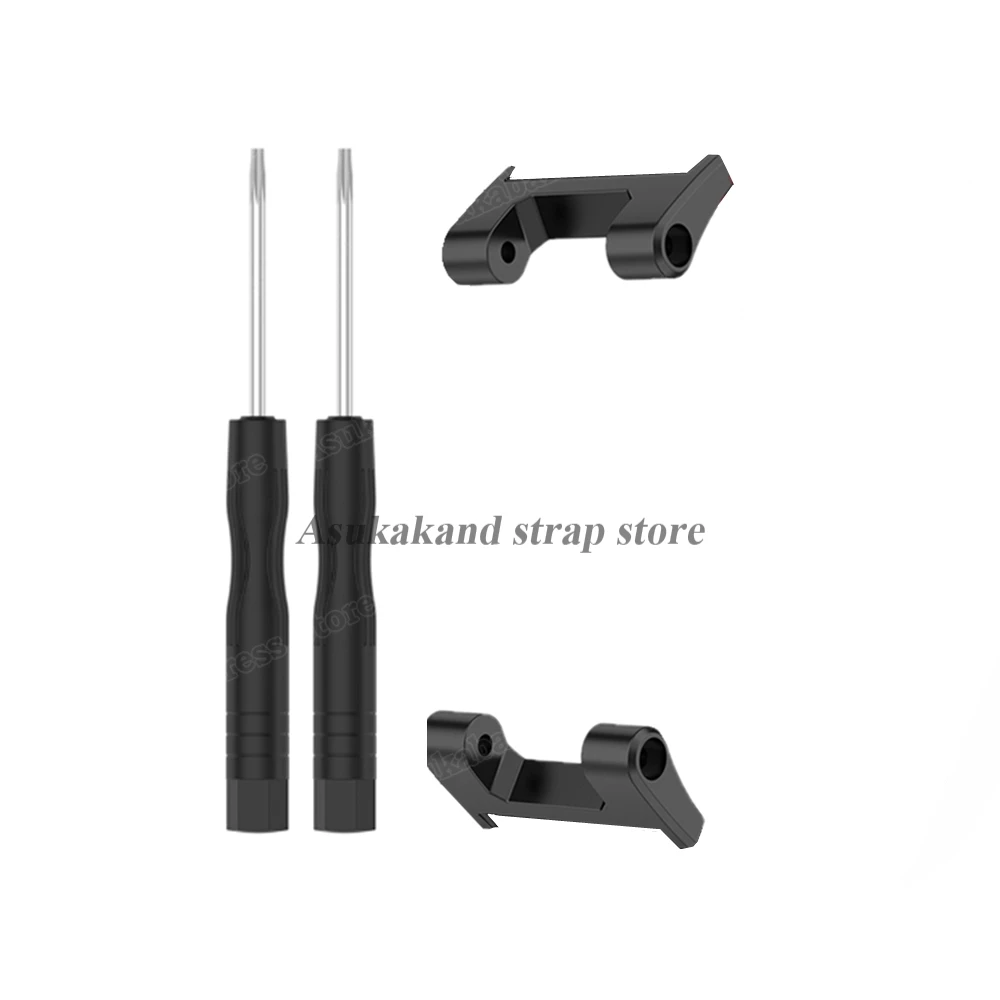Set of 2 Stainless Steel Watch Connectors - 22mm Watch Strap Metal Adapters