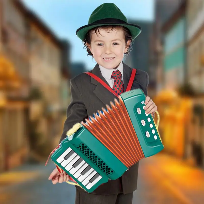 cartoon Kids Accordion Mini Toy Musical Instruments Kids Musical Instrument Educational Gifts Children Toddlers Beginners