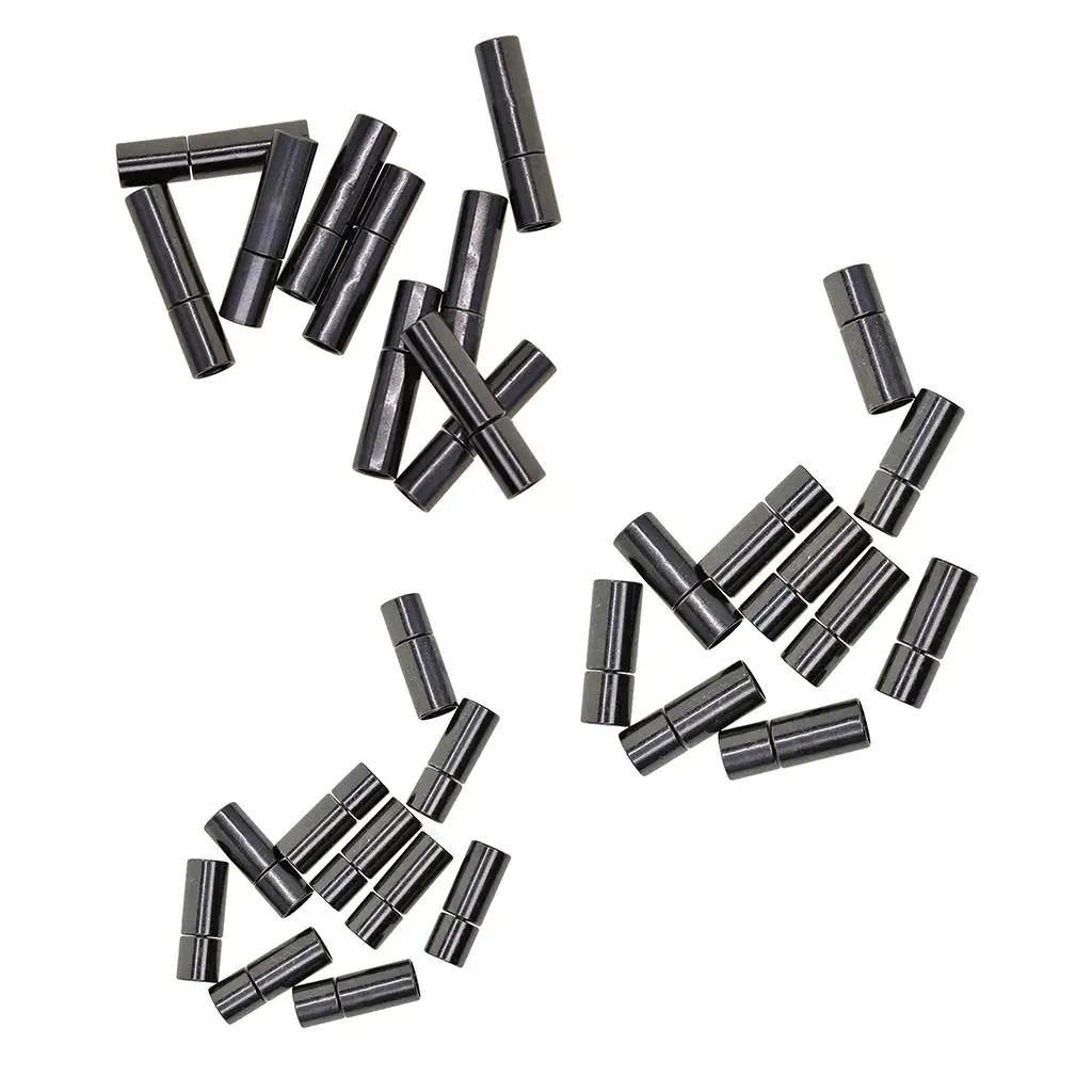 

10 Cylinder Bayonet Push Clasp Brass Cord End for 4/5/6mm Round Leather Cord