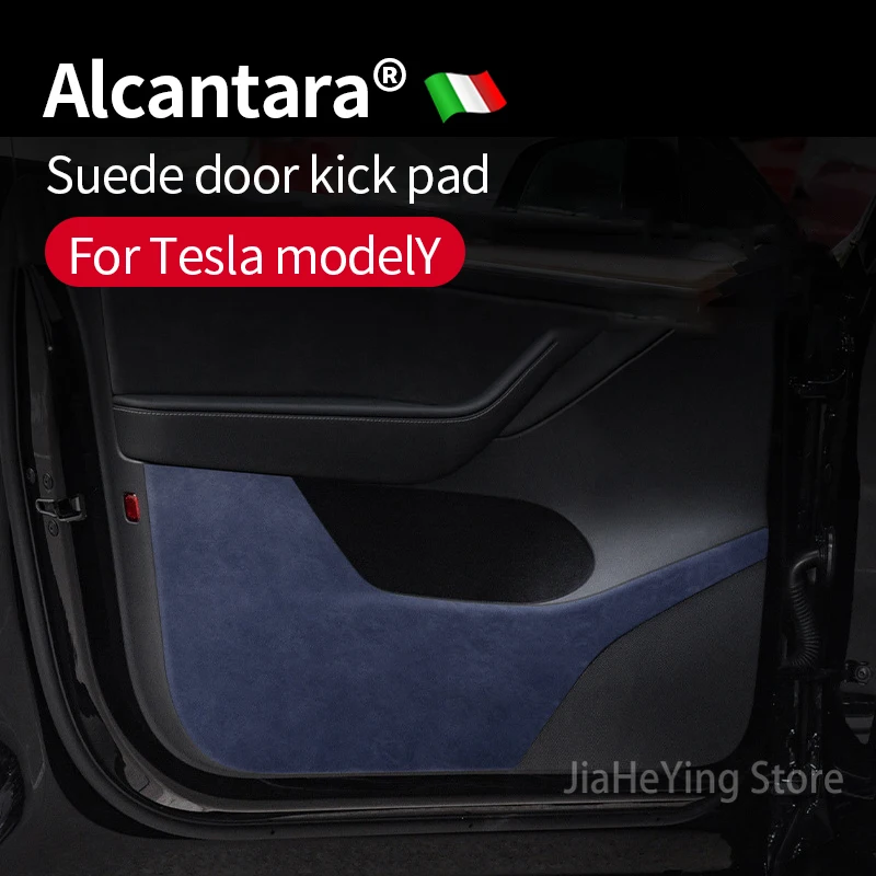 

Interior Suede Door Anti-Kick Anti-Dirty Pad Alcantara Side Edge Protective Film for Tesla Model 3 Model Y 2017-2023 Accessories