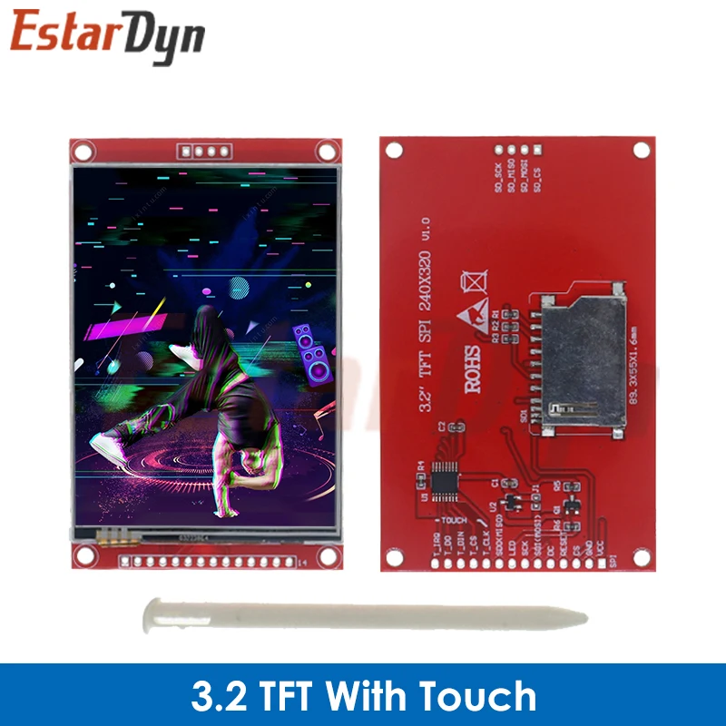 3,2 Zoll tft mit Touch / No Touch LCD-Modul 240x320 Punkte Schnitts telle spi Treiber st7789 Voll farbe – Detail 2