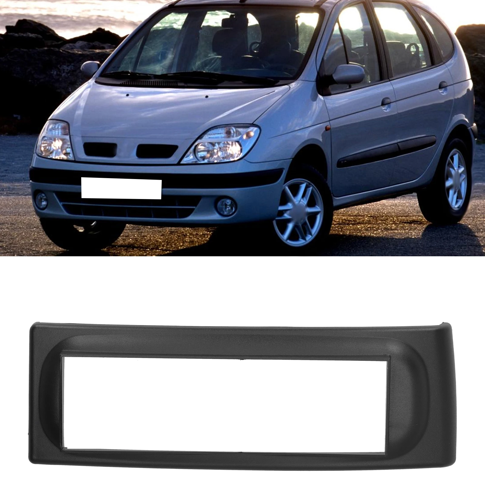Car Screen Housing 1-DIN Car Console Control Radio DVD Frame Decoration Fit Renault Megane Scenic
