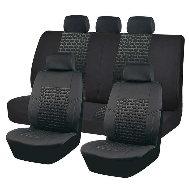 Universal Lavish Rear Seat Cover Size 06/08S | Black/Red Stitching main image 0