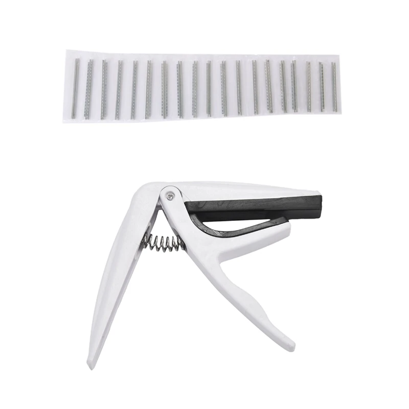 19Pcs Frets Ukulele Fret Wire 2.0 Mm & 1 Pcs Quick Change Trigger Capo