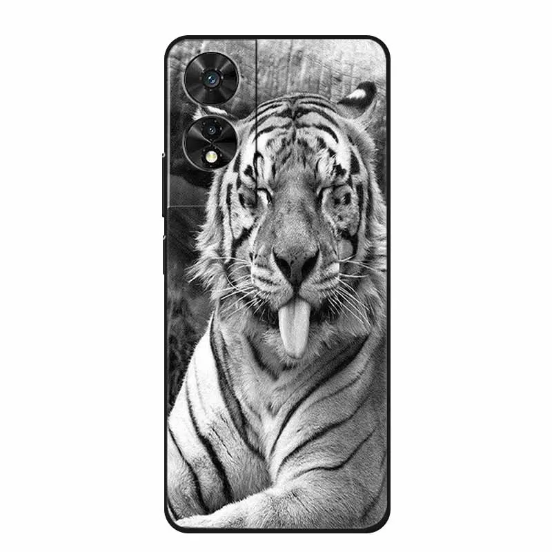 Wolf Lion Silicone Fashion Space TPU Phone Case with Enhanced Protection and Unique Print Design.
