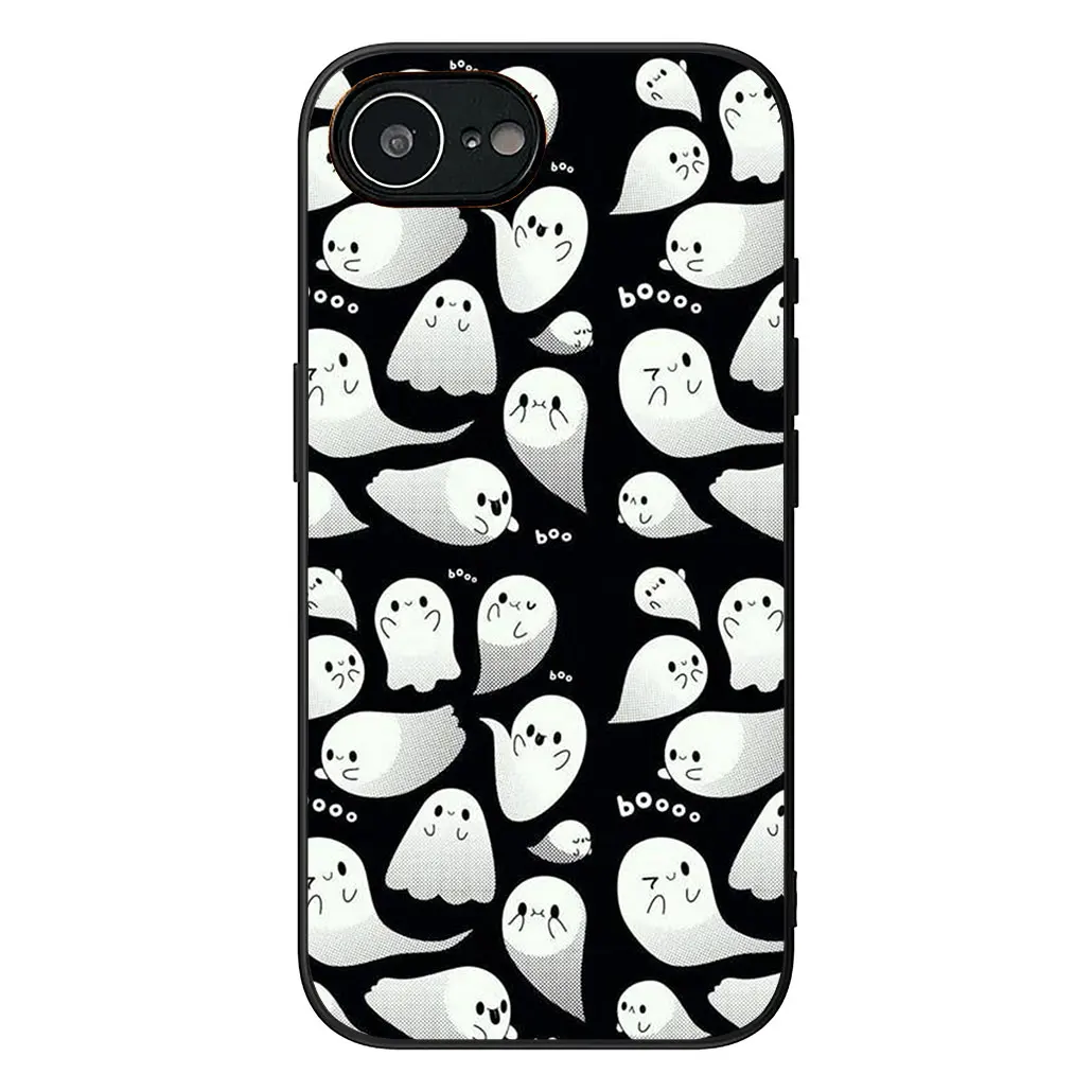 Little Ghost with Halloween Pumpkin Phone Cover - Festive Protective Case