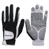 Efunist Golf Glove For Men Non-Slip Patterned Microfiber Black Breathable Left Hand 3D Performance Grip Comfortable Golf Gloves 1