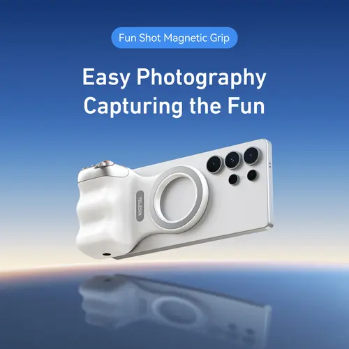 TELESIN Magnetic Phone Camera Shoot Hand Grip Phone Holder Shooting Aid Remote Control Handle for Iphone HUAWEI SAMSUNG Phone - Image 2