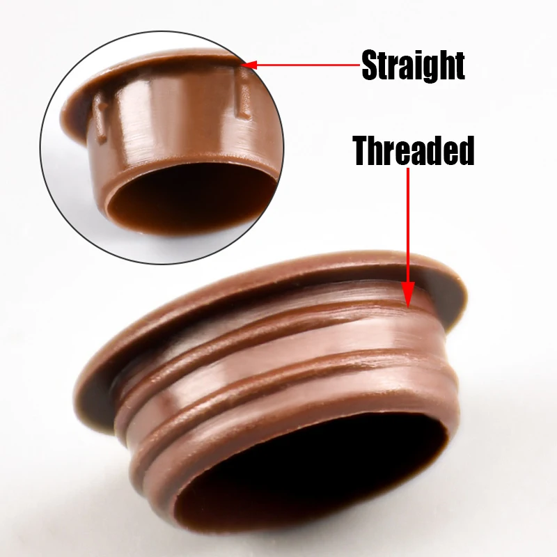 50 Pack Plastic Hole Plugs, Flush Type Panel Round Locking Hole Tube 50 Pack Plastic Hole Plugs, Flush Type Panel Round Locking Hole Tube