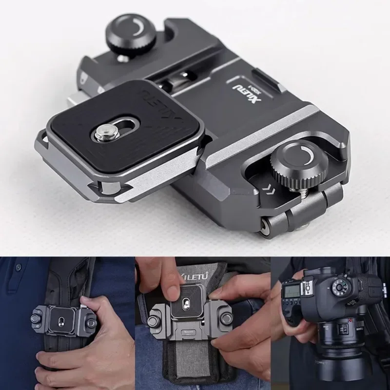 범용 SLR 카메라 신속 분리 판 클립 신속 변경 삼각대 슬라이더 설치 어댑터 카메라 클립 야외용
