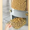 Kitchen Storage Box 360 Degree Rotating Rice Dispenser Sealed Dry Cereal Grain Bucket Dispenser Moisture-proof Food Container 6