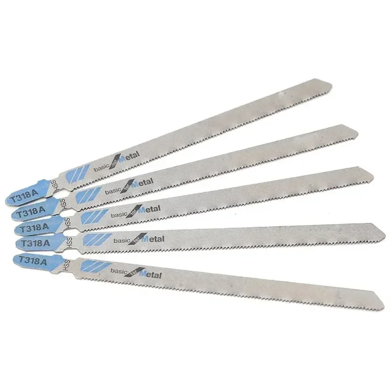 5Pcs T318A HCS Jigsaw Blades Fast Cutting Tools For PVC Fibreboard Woodworking