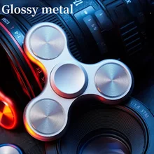 

New Aluminum Spinner Plated Fingertip Gyro Triangular Balance Kids Toy Antistress Autistic Adult Decompression Children's Gift