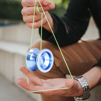 Professional Aluminum Alloy 8 Ball KK Bearing with String for Kids Outside Sports Toy 4