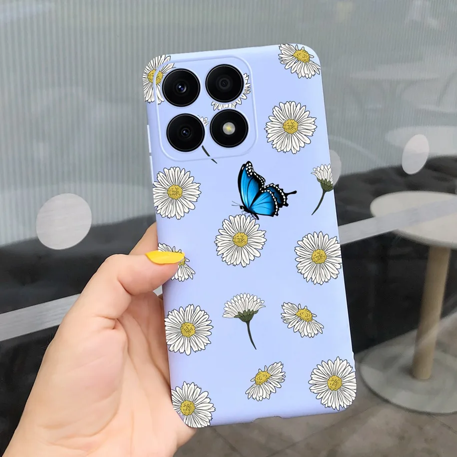 Daisy Flower Soft Silicone Phone Case Cover - Fashionable TPU Design