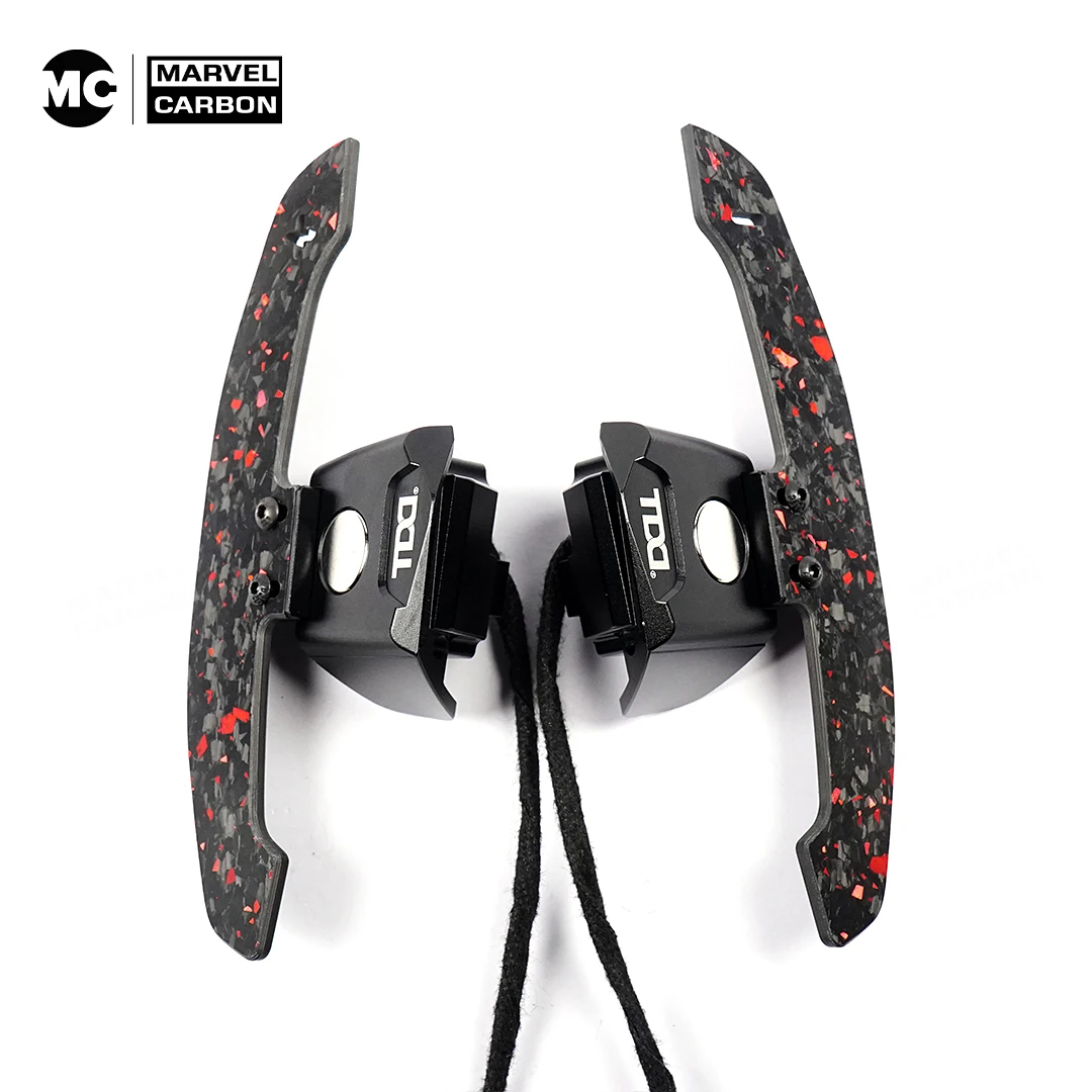 TDD 카본 파이버 스티어링 휠 시프트 패들 (폭스바겐 골프 5, 골프 6 MK5 MK6 GTI CC용) 마그네틱 패들 시프터