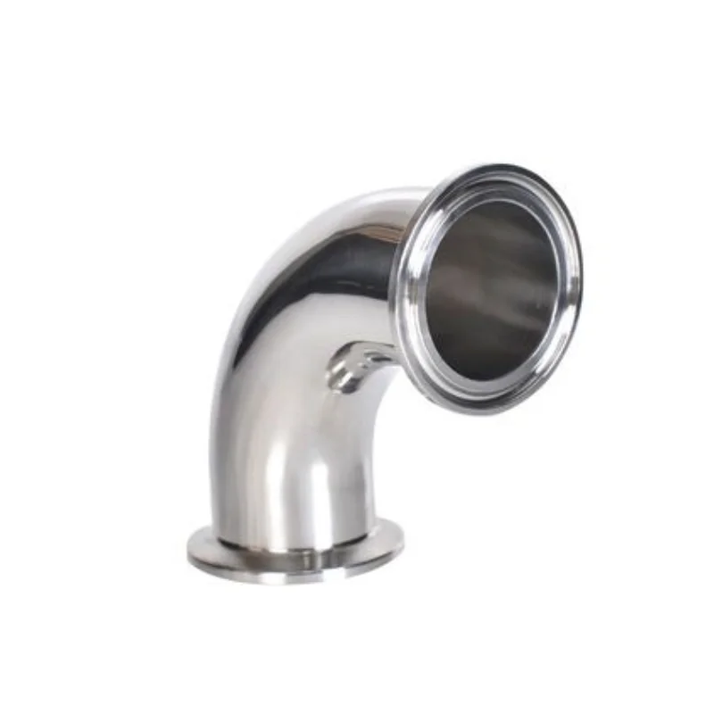 

3/4" 1” 2” 3“ 4" 19mm-102mm Pipe OD Sanitary Tri Clamp Ferrule OD 90 Degree Elbow Pipe Fitting Stainless Steel 304 Homebrew