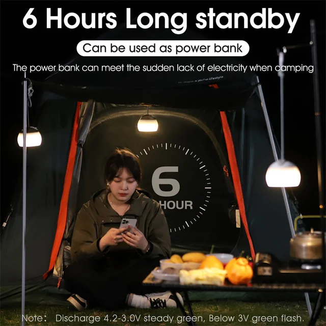 WEST BIKING USB Rechargeable Camping Lantern 4