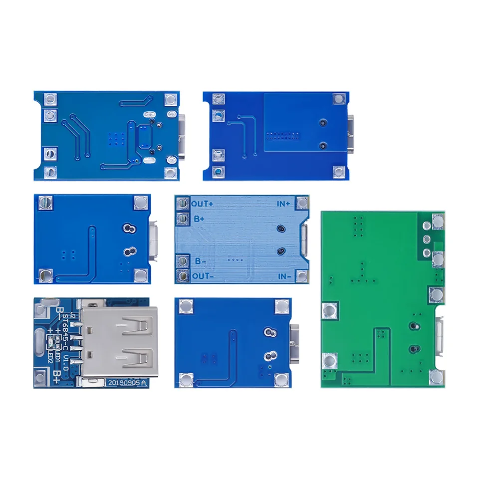 15Pcs TP4056 Lithium Battery Charger Board Module - Micro USB 5V 1A Input, 4.2V Output, With Protection Circuit - View #8