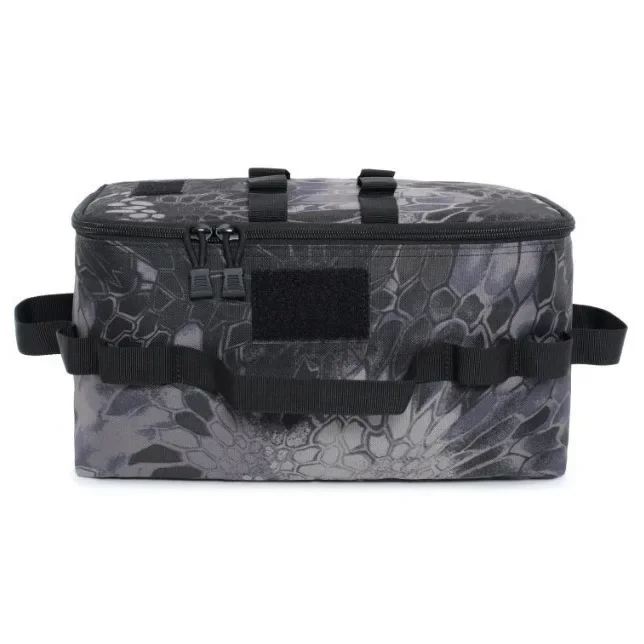 Outdoor Camping Bag Portable Folding Handheld Picnic Storage Bag Military Fan Multi-Functional Storage Running Backpack