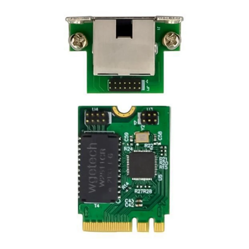 M.2 A+E 2.5G Ethernet Adapter 2.5G/1G/100M Multi-Gigabit M.2 Network Card 8125B COM