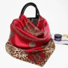 Fashion Silk Satin Hijab Scarf For Women Printed Kerchief Hair Scarfs Female 90cm*90cm Square Shawl Wraps Neck Scarfs For Ladies 6