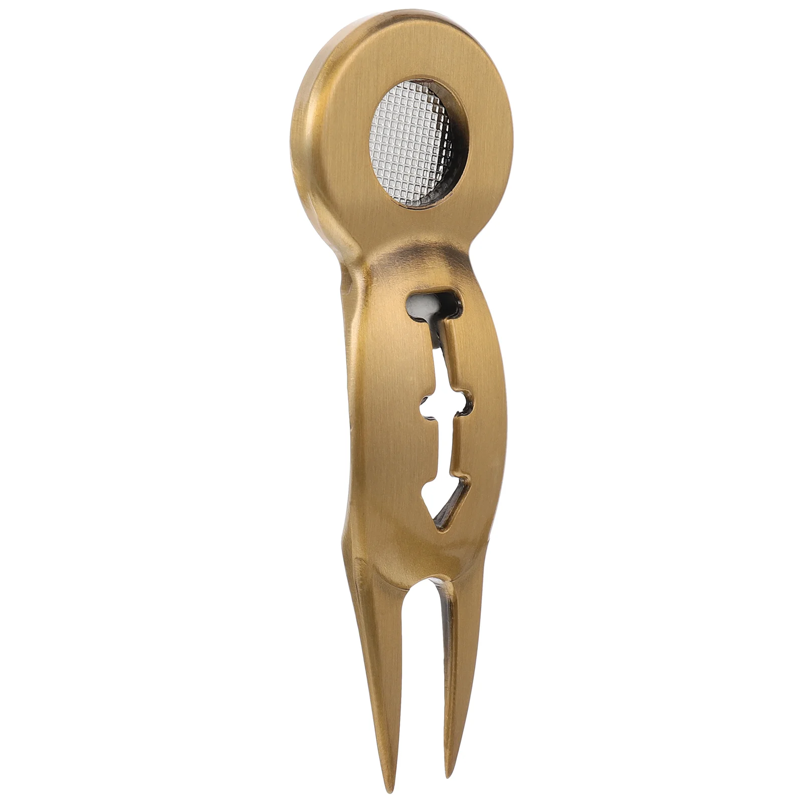 

Green Fork Golfs Divot Tool Greens Metal Device Stainless Steel Grass Repair Training Accessories