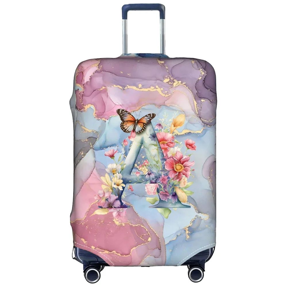 Luggage Covers 18-32inch Protector Travel Luggage Suitcase Protective Cover Stretch Dust Covers Print Butterfly Letter Series 4