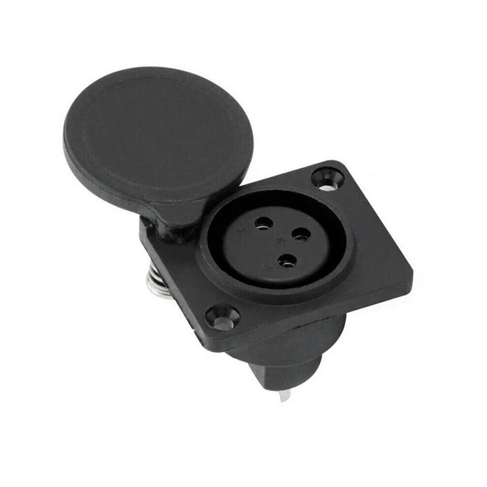 

Auto Replacement Parts XLR 3-pin Female Socket 1pc Auto Replacement Parts Black For Audio Mobility Scooter Metal