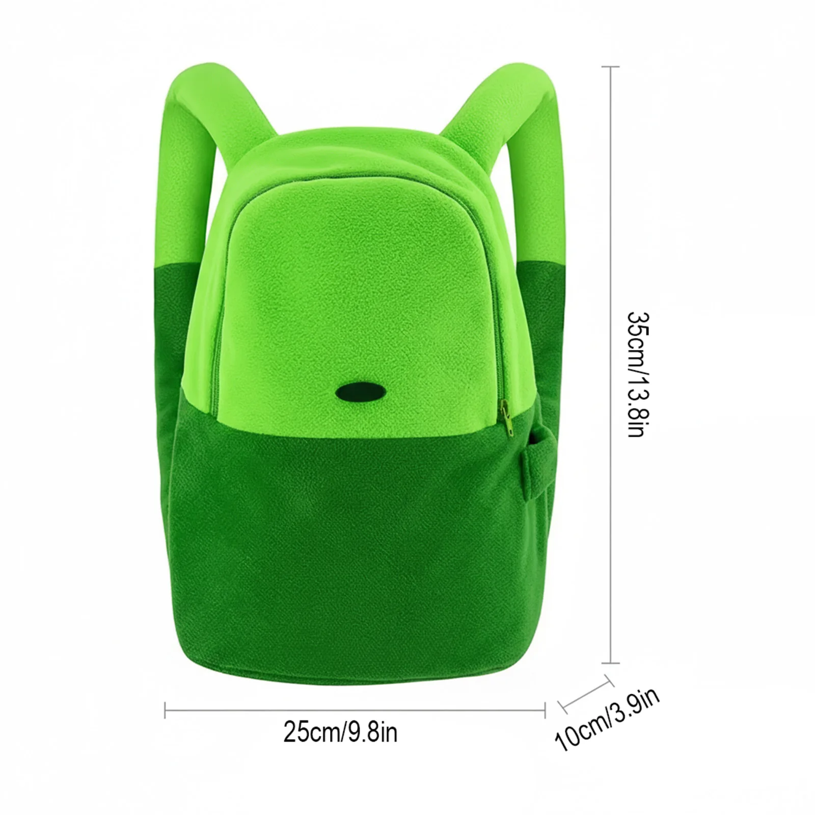 Fluorescent Green Lightweight School Bag 35x25x10cm with Multiple Pockets for School Commute Outdoor Use 5