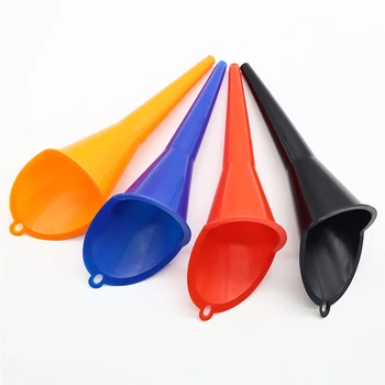Car Funnel Gasoline Oil Fuel Filling Tools Anti-splash Plastic Long Stem Funnel Motorcycle Refueling Tools Auto Accessories 1
