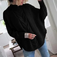 Vintage Inspired Cable Sweater  Women's Loose Fit High Neck Pullover  Fall  Winter Style Casual Everyday Autumn Wint - Image 4
