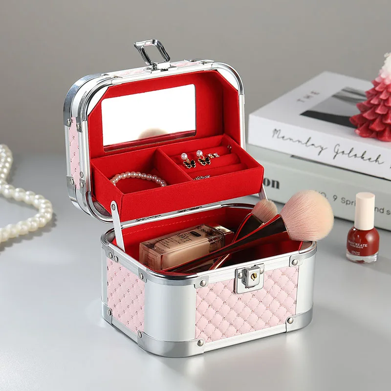 Aluminium make-up koffer met spiegel voor nagels_voghion.com