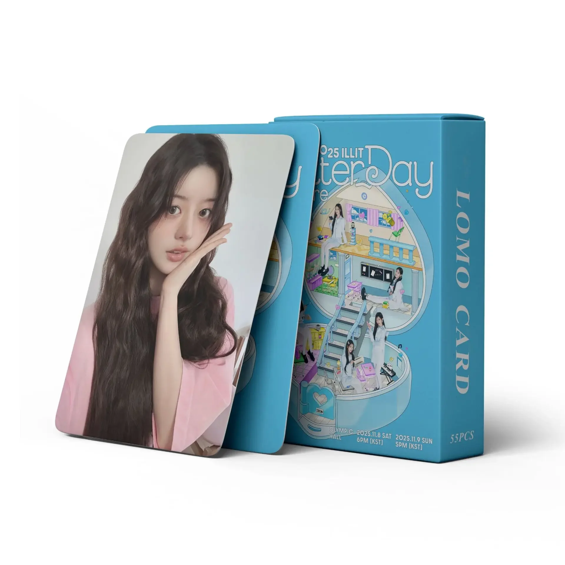 55Pcs Kpop Idol ILLIT New Series 2025 Glitter Day Meet-And-Greet