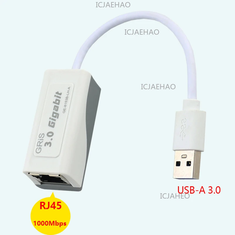 유형-A 이더넷 어댑터 100/1000Mbps Usb3.0 - Rj45 Lan for Win/Linux 네트워크 카드 노트북 PC RTL8153B 어댑터 플러그 앤 플레이