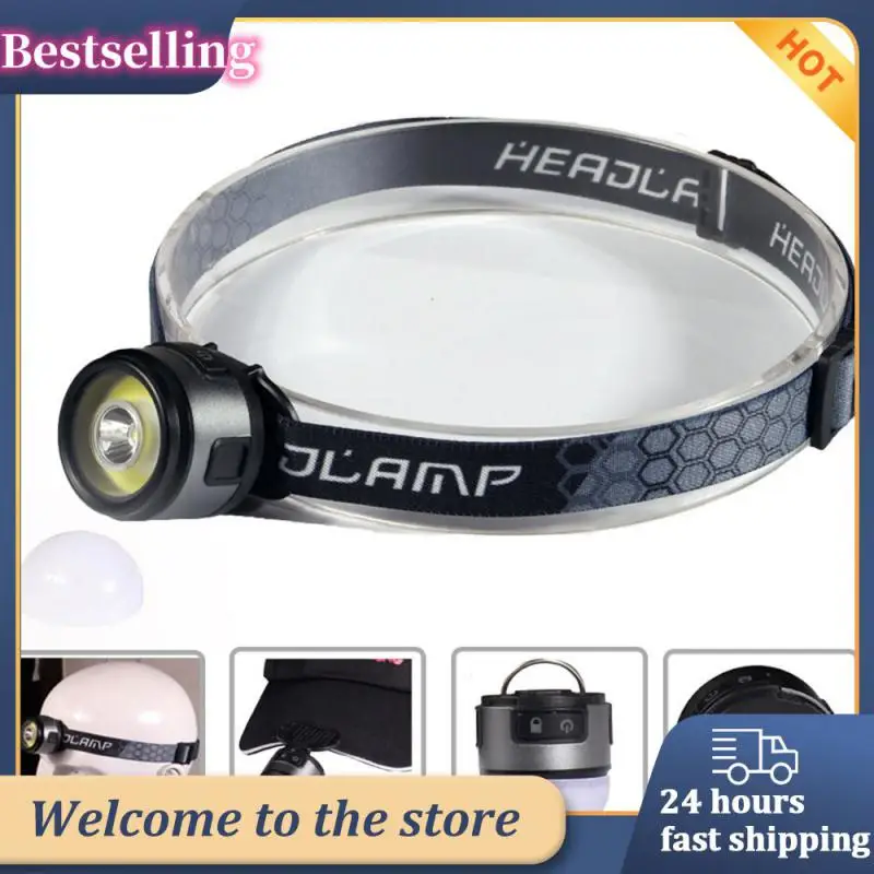 

COB LED Portable Floodlight Headlight Mini Multi-functional Strong Light Induction Headlamp Outdoor Camping Fishing