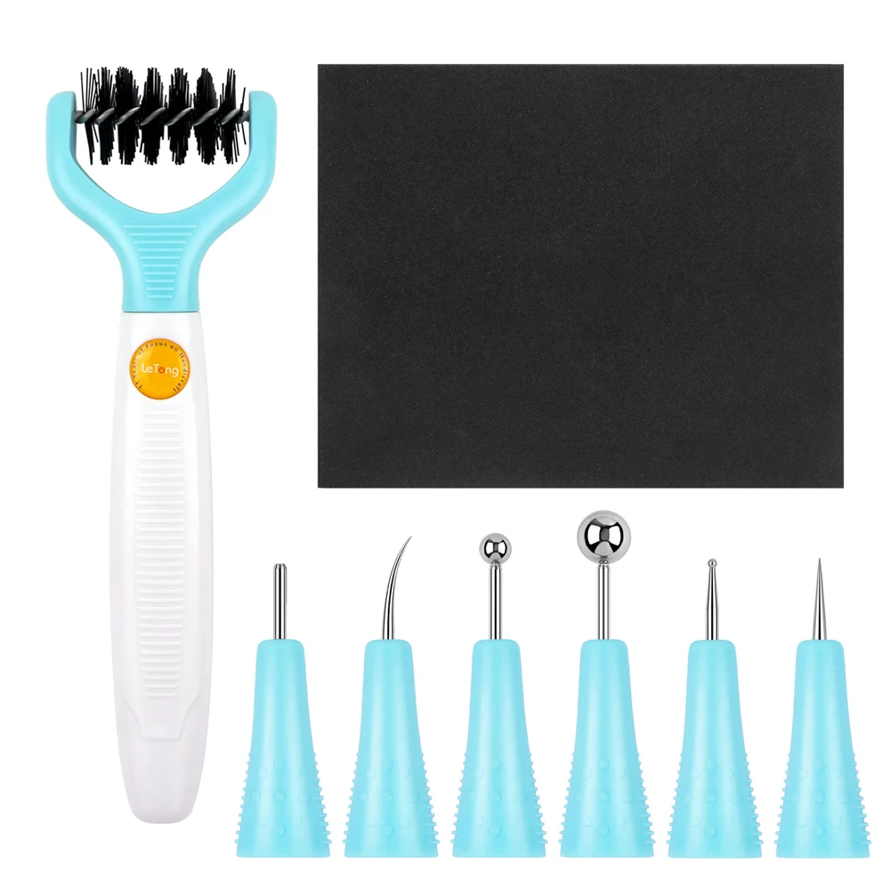 All-in-One Paper Sculpting Tool Kit & Die Brush for Card Making Paper Blossom Tools for Creating Realistic Dimensional Flowers