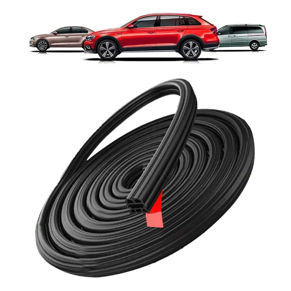 Auto Door Seal Strip 5m – Thick Rubber Weatherstrip, Reduces Noise, Dust & Water Leakage