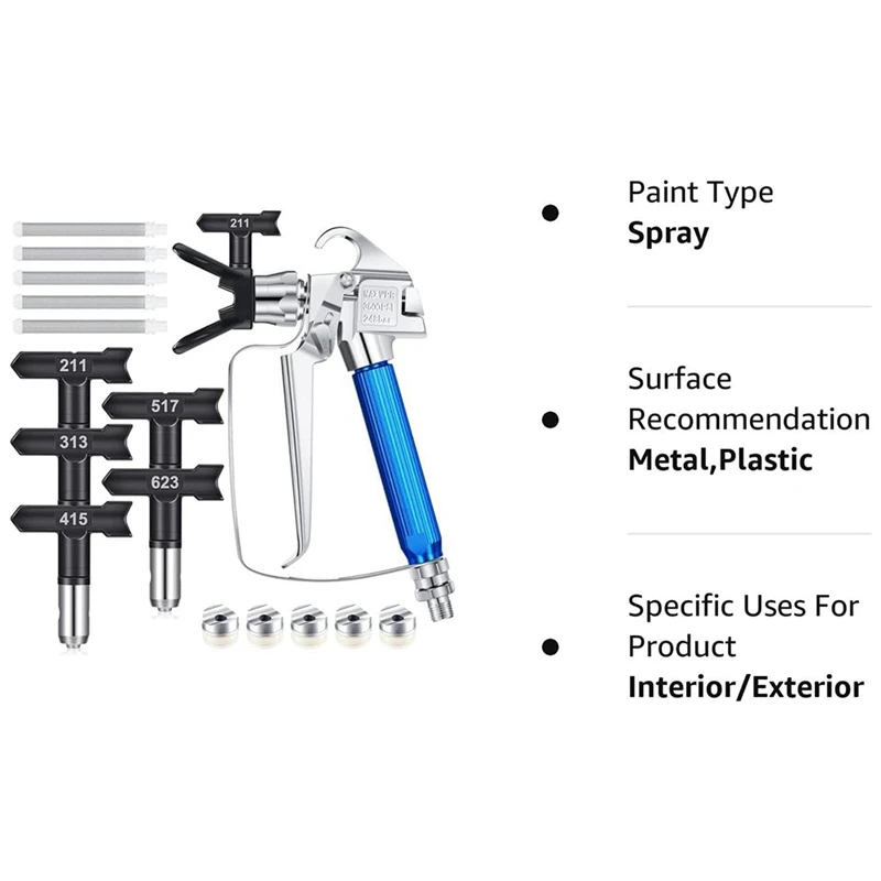 

12 PCS Airless Paint Sprayer With Nozzle Airless Paint Filter, Suitable For Airless Paint Sprayer Paint Accessories