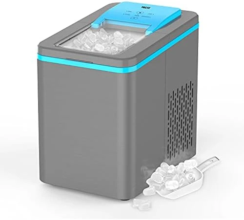 Simple Deluxe Ice Maker Machine For Countertop, 26Lbs Ice / 24Hrs, 9 Ice  Cubes Ready In 6